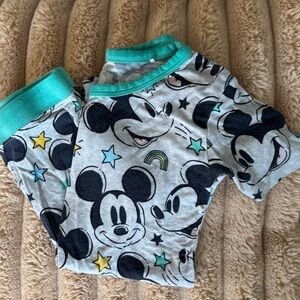 Little Sleepies Disney Mickey Mouse Shorties 2pc 2T Pajamas